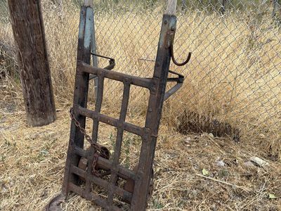 Vintage Hand Truck Dolly | Rustic Industrial Metal & Wood Cart