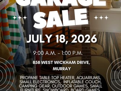 Garage Sale - Multi-item: Electronics, Furniture, Outdoor Gear, Snowboard, Yamaha Bolt R Spec 950cc