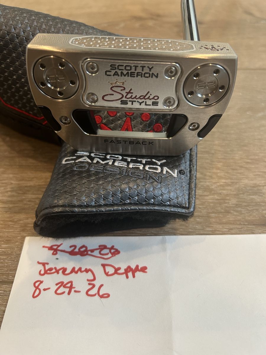 Scotty Cameron Studio Style Fastback Long Design Putter – 38" (Matching Headcover Included)