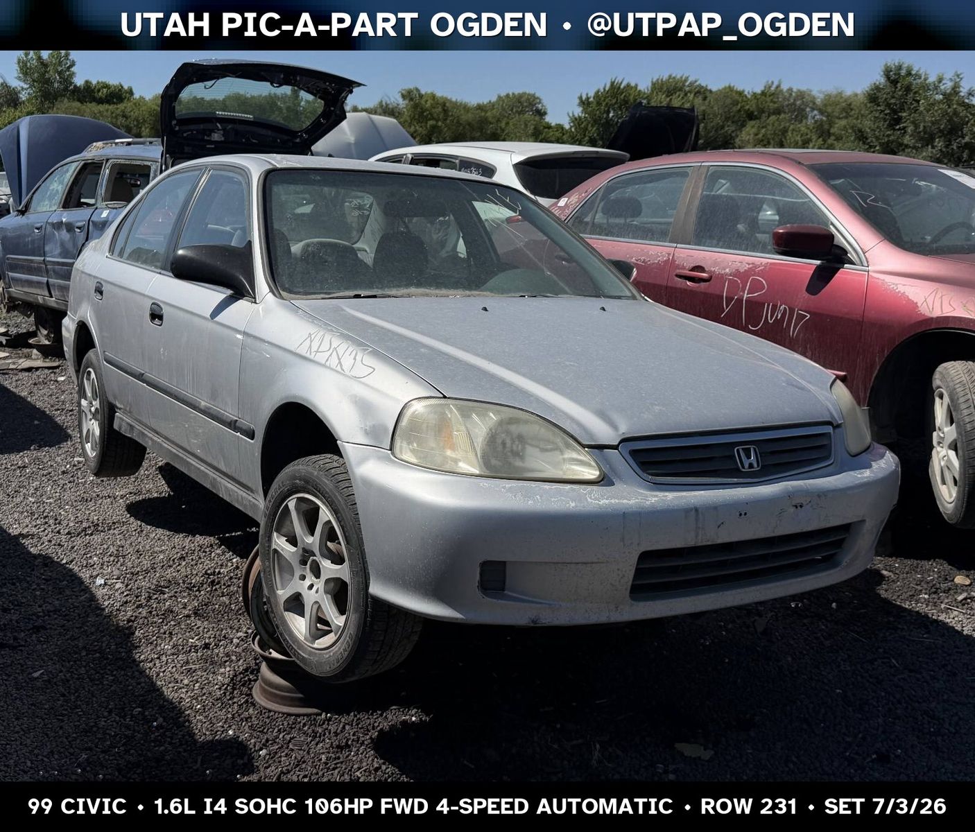 1999 Honda Civic EK Parts - UTPAP Ogden