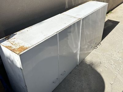 Free metal upper kitchen cabinets