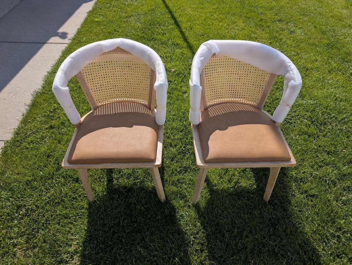 Set of 2 Upholstered dining chairs