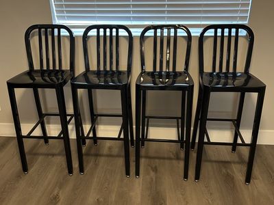 $150 OBO Brand New 4 x Black Aluminum bar stools