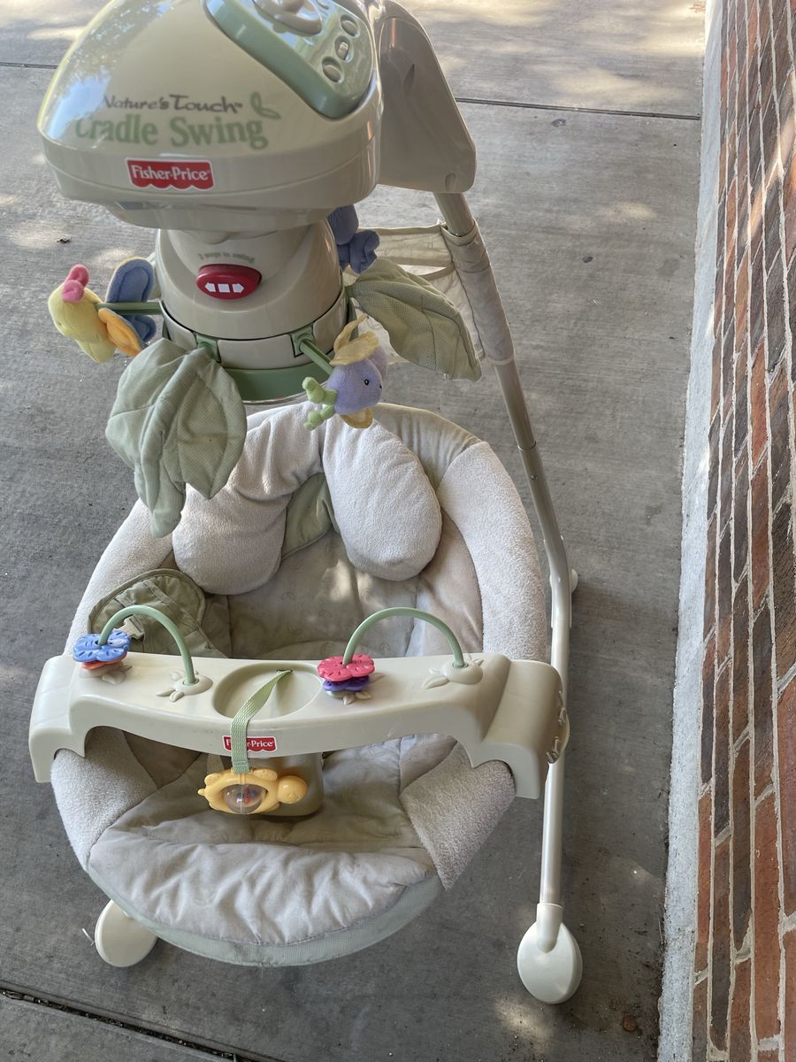 Fisher-Price Nature's Touch Cradle Swing with Motorized Mobile