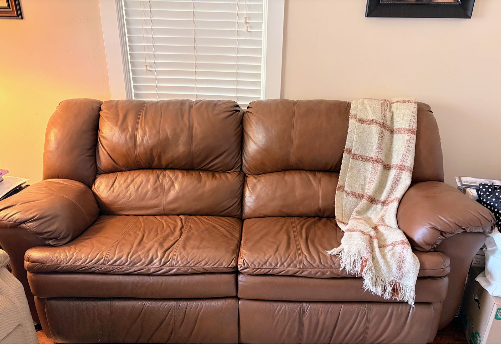 Leather Reclining Couch
