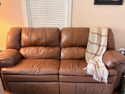 Leather Reclining Couch