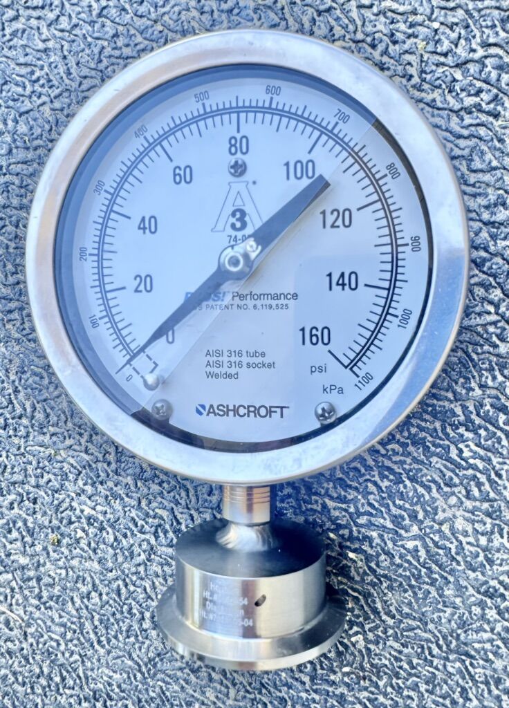 Ashcroft 160 PSI Stainless Steel Pressure Gauge