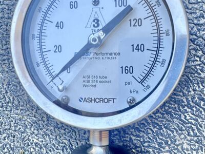 Ashcroft 160 PSI Stainless Steel Pressure Gauge