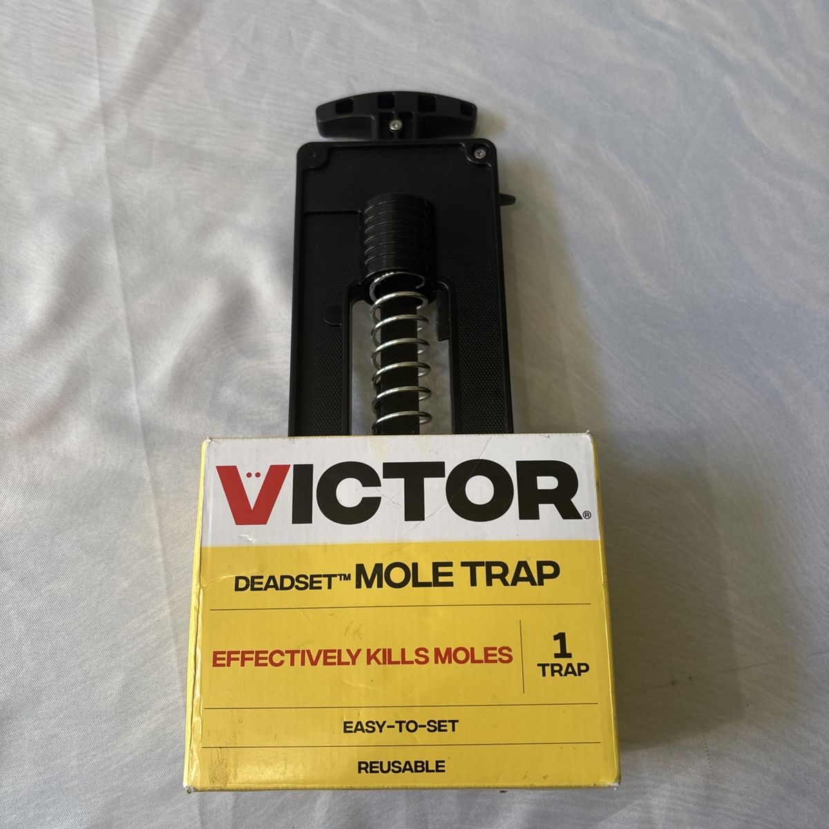 Victor Deadset Mole Trap - Effectively Kills Moles, Easy-to-Set & Reusable Pest Control