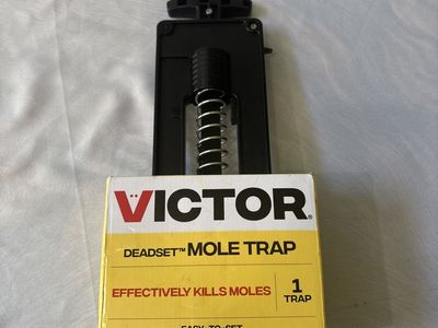 Victor Deadset Mole Trap - Effectively Kills Moles, Easy-to-Set & Reusable Pest Control