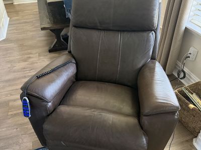 Lazy Boy Leather Recliner with Heat