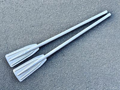 Vintage boat oars. Floating, lightweight, aluminium, Made in Japan Great cabin decor