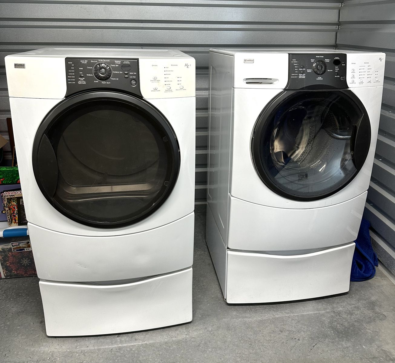 Kenmore Elite Washer and Dryer White