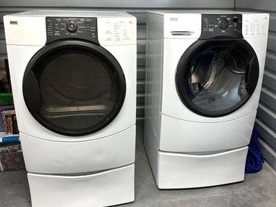Kenmore Elite Washer and Dryer White