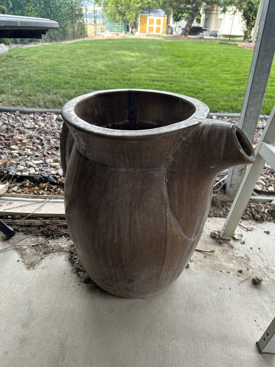Large Ceramic Pitcher Planter Garden Decor