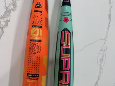 Easton Hype Fire & Louisville Supra Youth Baseball Bats 28"/18oz & 29"/19oz (-10 Drop)