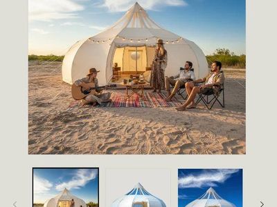 "Burning Man" Burners Wilderness Resource Astral Luxury Glamping YURT Tent with Skylight and Stove Jack 20 foot diameter Brand