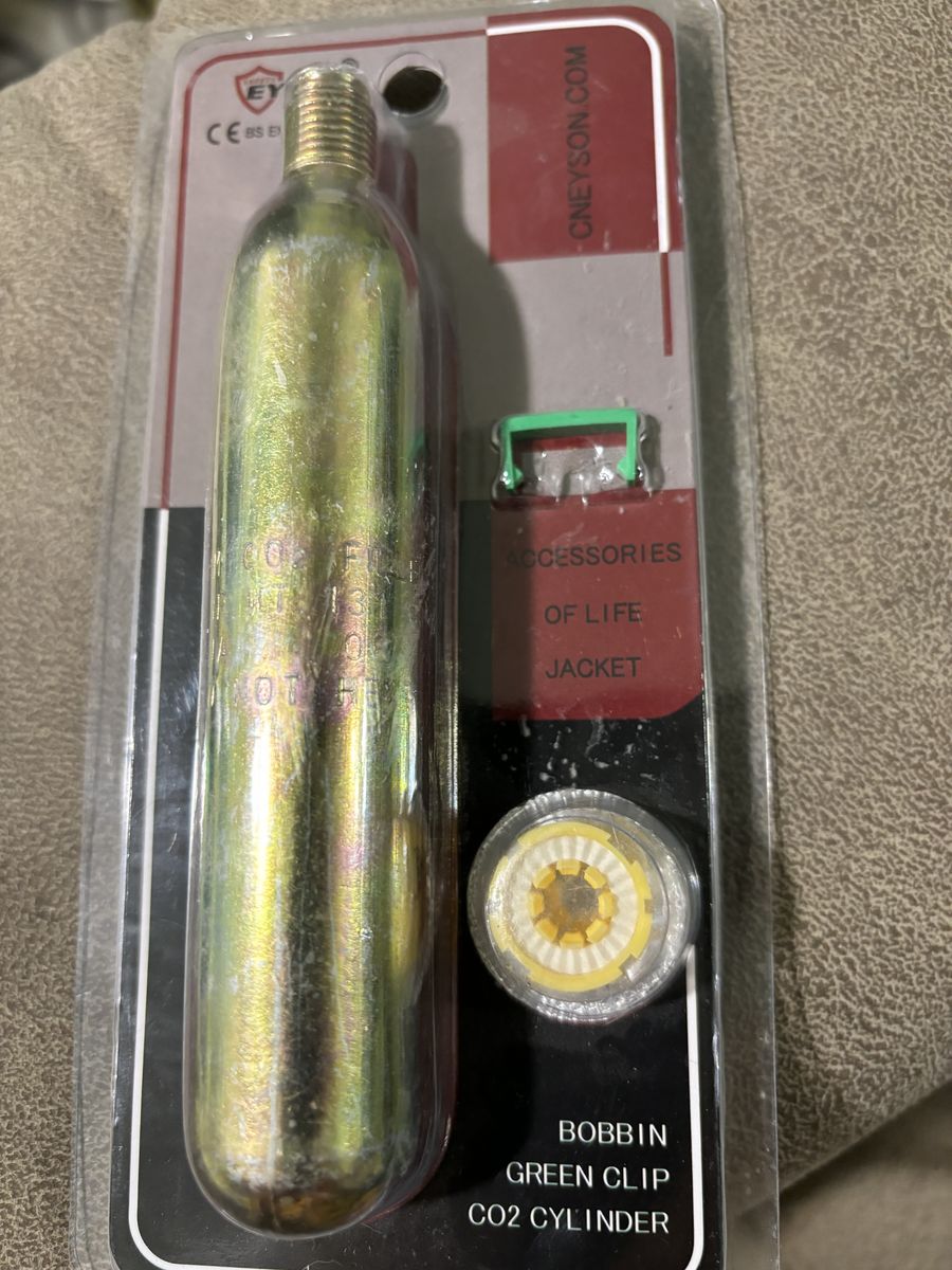 # Eyson Gas Cartridge CO2 Cylinder For Inflatable Life Jacket Life Vests 33 gram