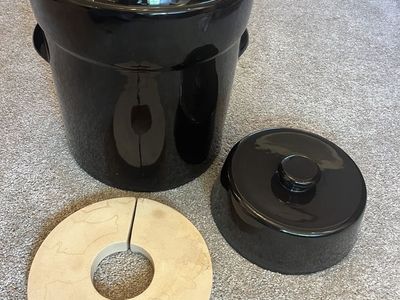 Crock for sauer kraut and fermentation.