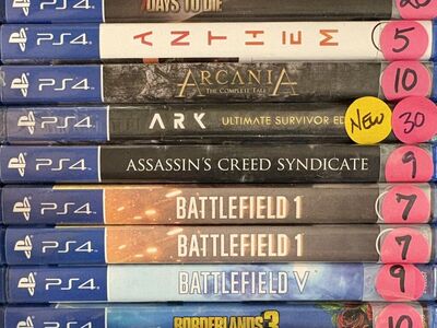 PS4 Games Starting At 5$