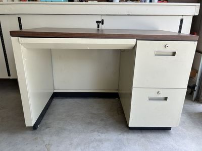 Metal office desk