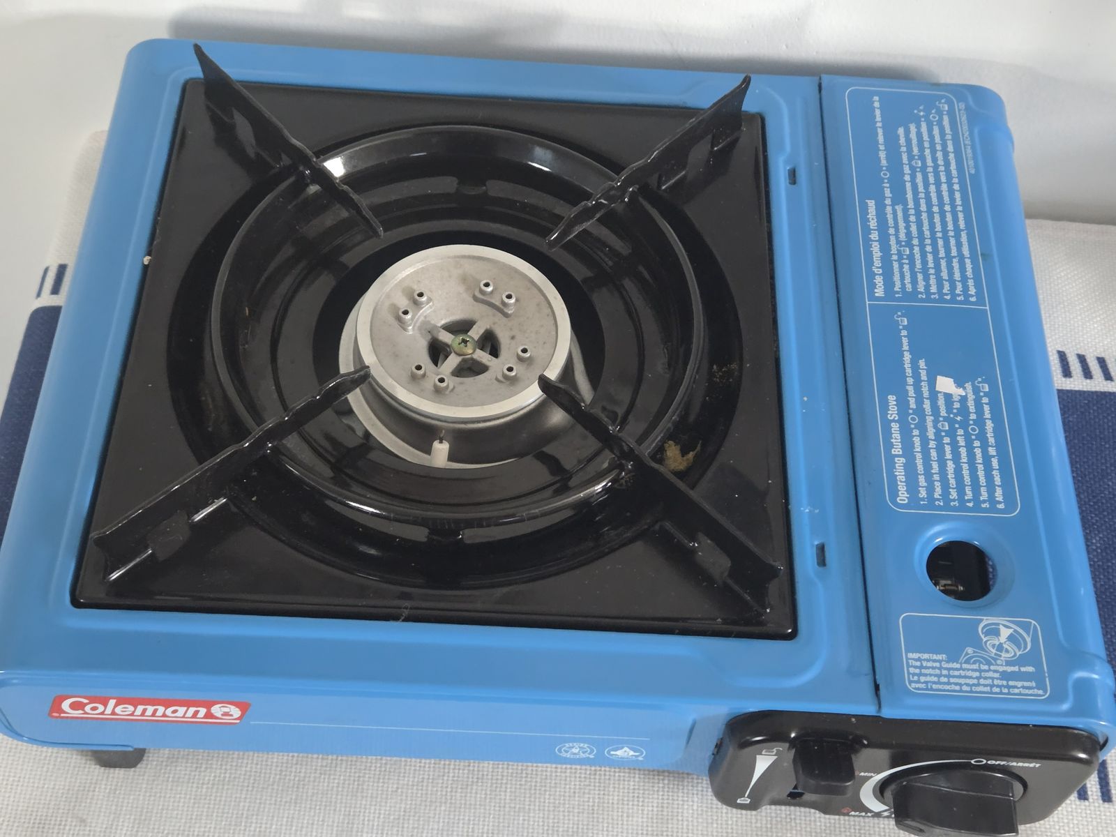 NEW 'Coleman Portable 1-Burner Butane Gas Stove W/O Case Bluecolor