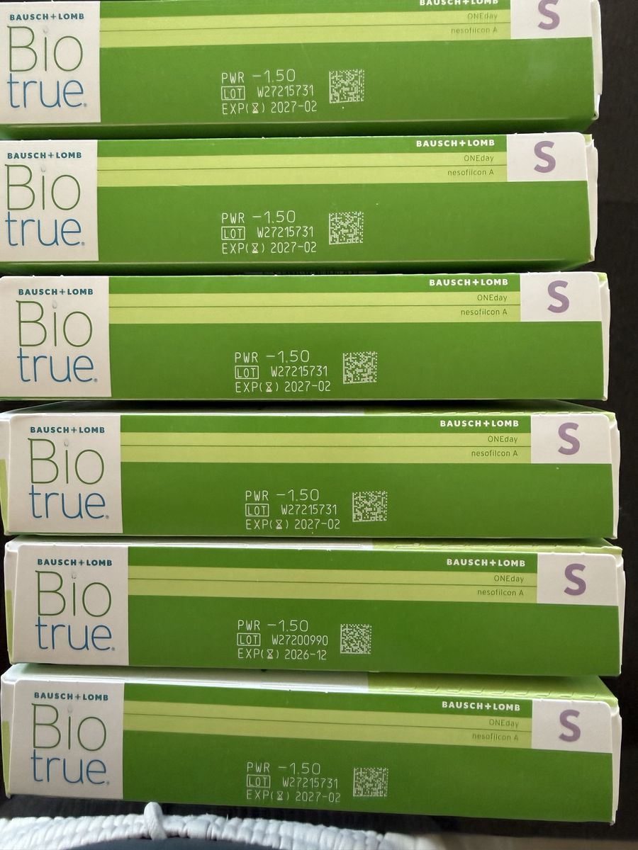 ***sealed*** Biotrue one day contact lenses 90 pack (-1.50 power)