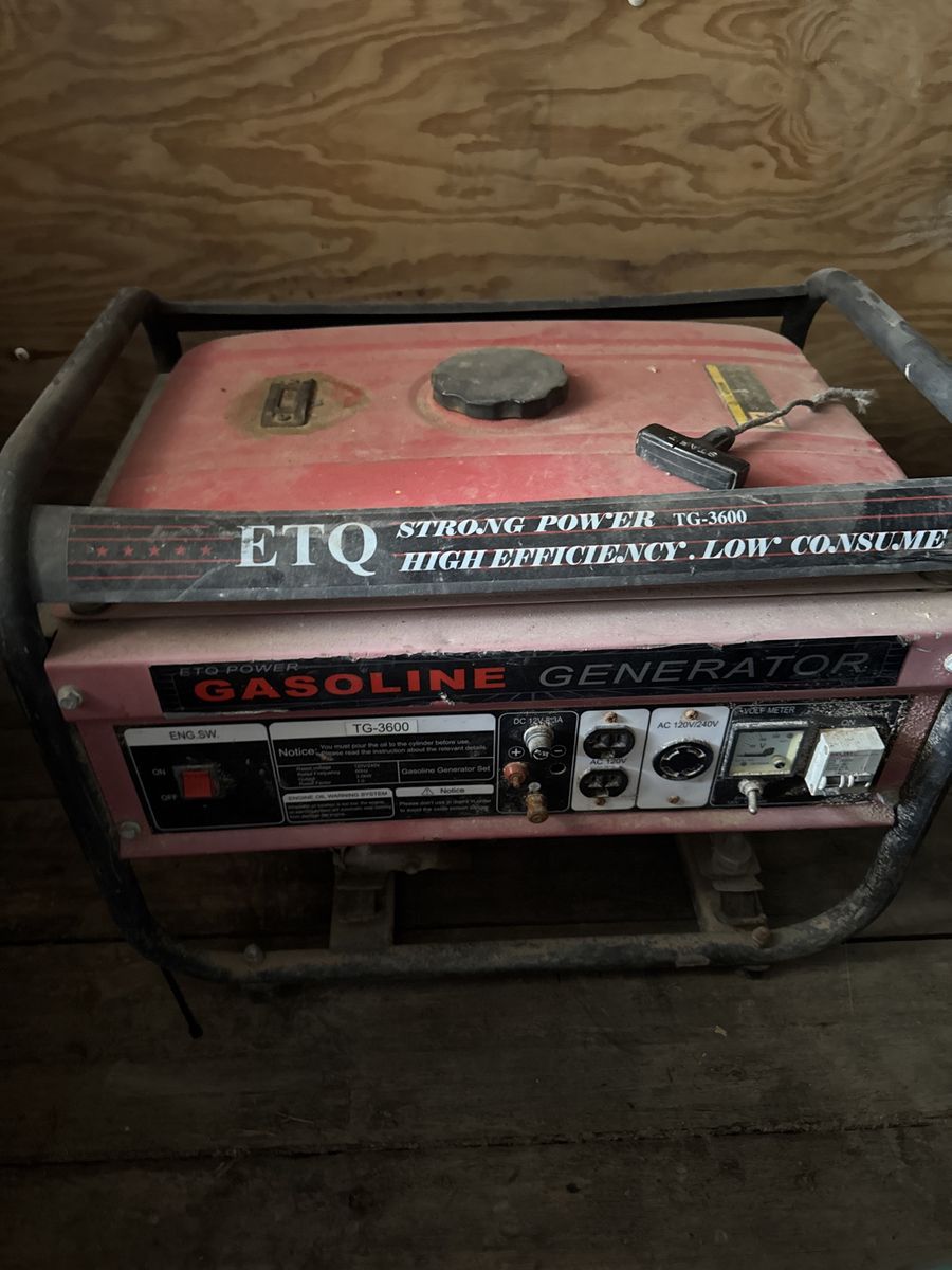 ETQ TG-3600 Gasoline Generator - Strong Power, High Efficiency