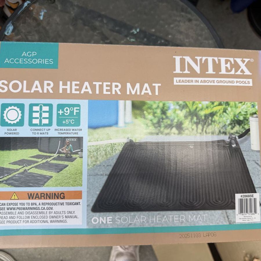 Intex 28685E Solar Heater Mat for Above-Ground Pools, Connect up to 6 for Enhanced Heating