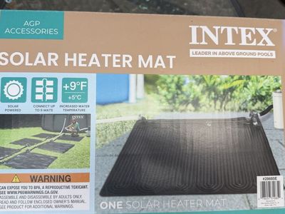 Intex 28685E Solar Heater Mat for Above-Ground Pools, Connect up to 6 for Enhanced Heating