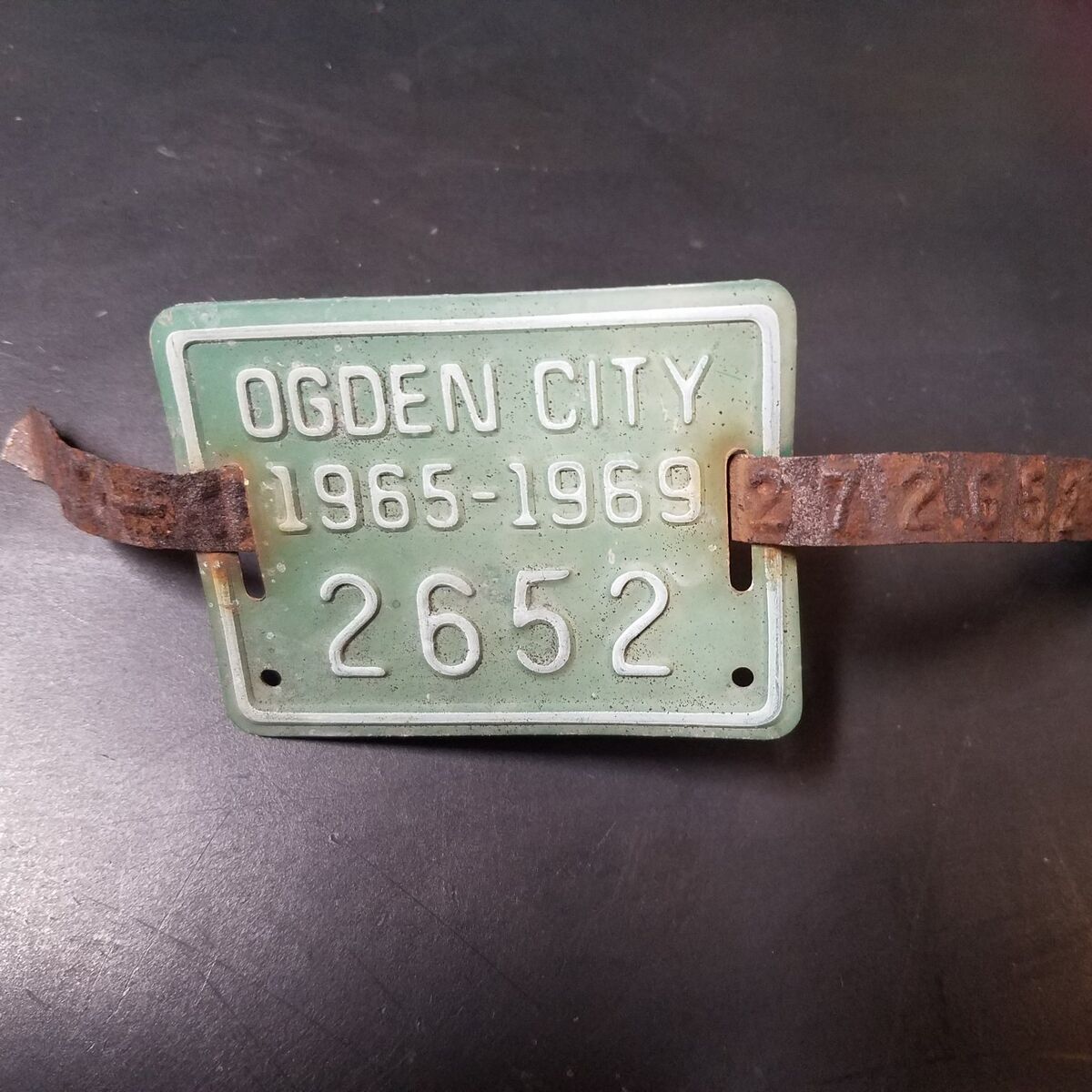 1965-1969 Ogden Utah Bicycle License Plate