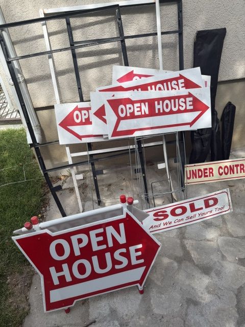 Real Estate Agent Open House Signs