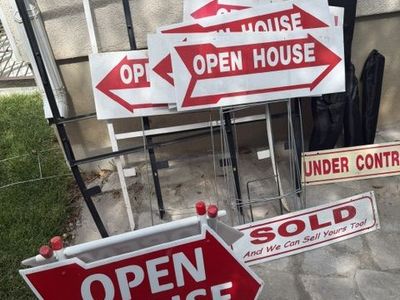 Real Estate Agent Open House Signs