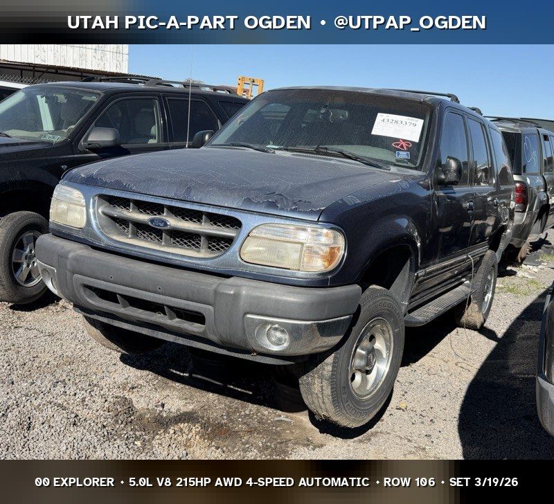 2000 Ford Explorer Parts - UTPAP Ogden