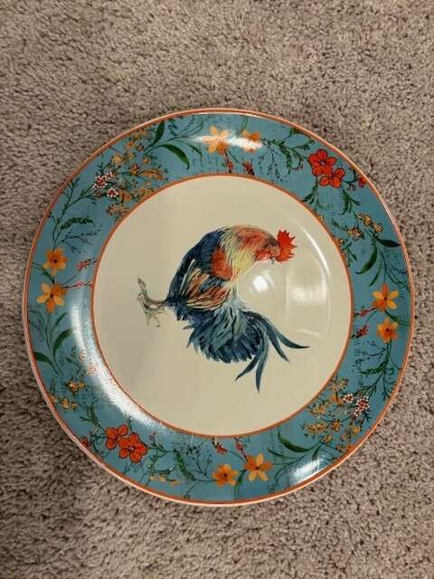 Certified International Garden Rooster Dinnerware/Canister Set - NEW