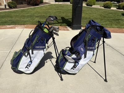 Golf clubs and bags