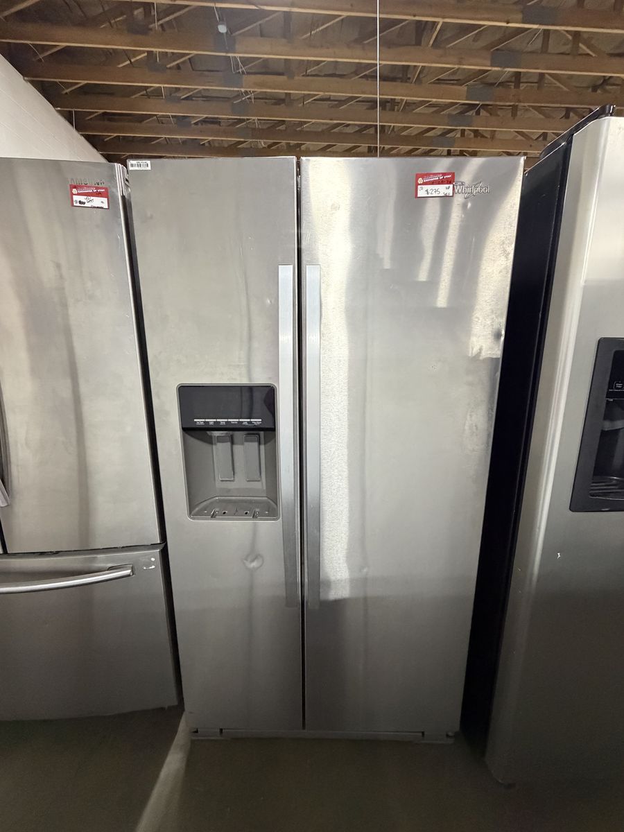 GOOD DEALS HERE! WHIRLPOOL SIDE BY SIDE FRIDGE