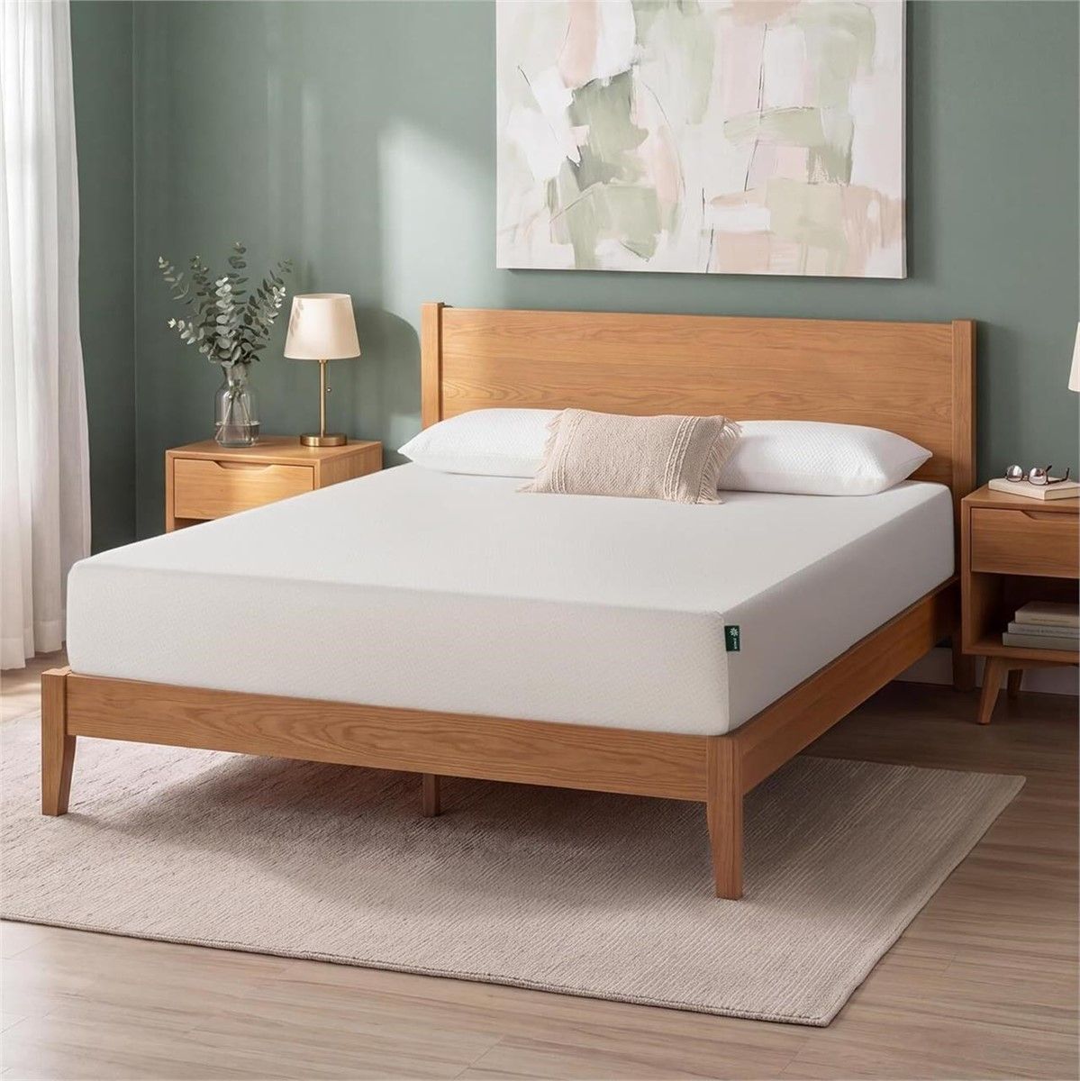 Zinus Green Tea Memory Foam Mattress 10" Queen New Factory Sealed