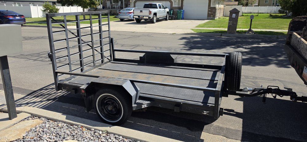 Utility Trailer with Ramp Gate and Spare Tire