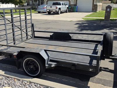 Utility Trailer with Ramp Gate and Spare Tire