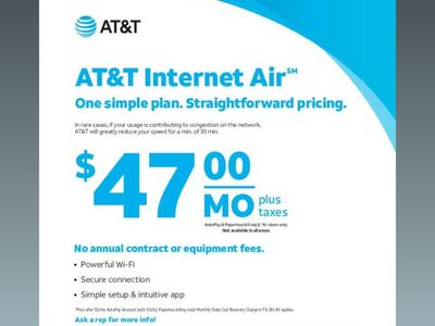 Home Internet $47 Per Month!