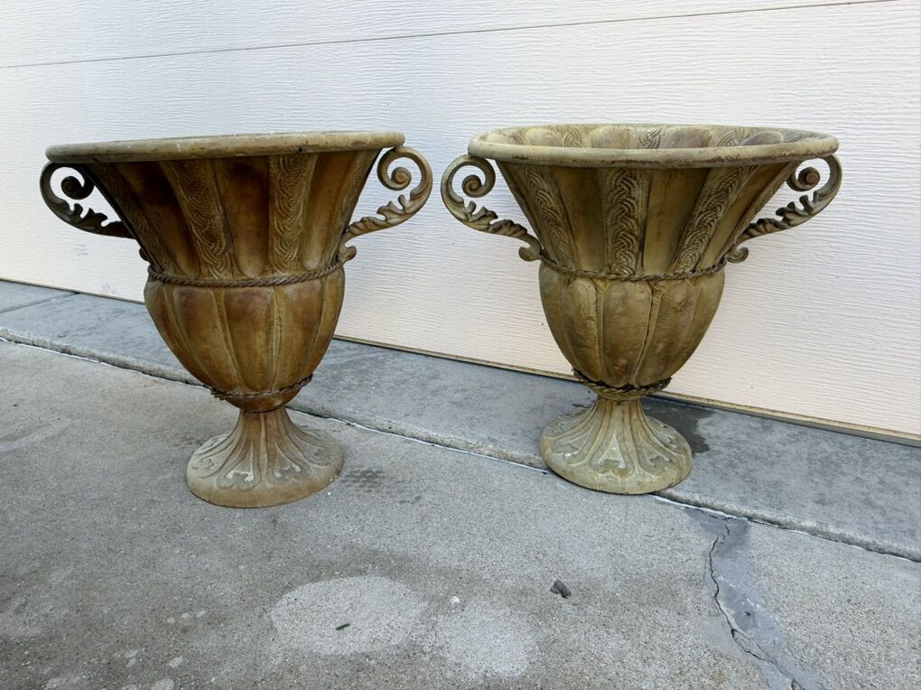 All Scroll Metal Pots $75 Each