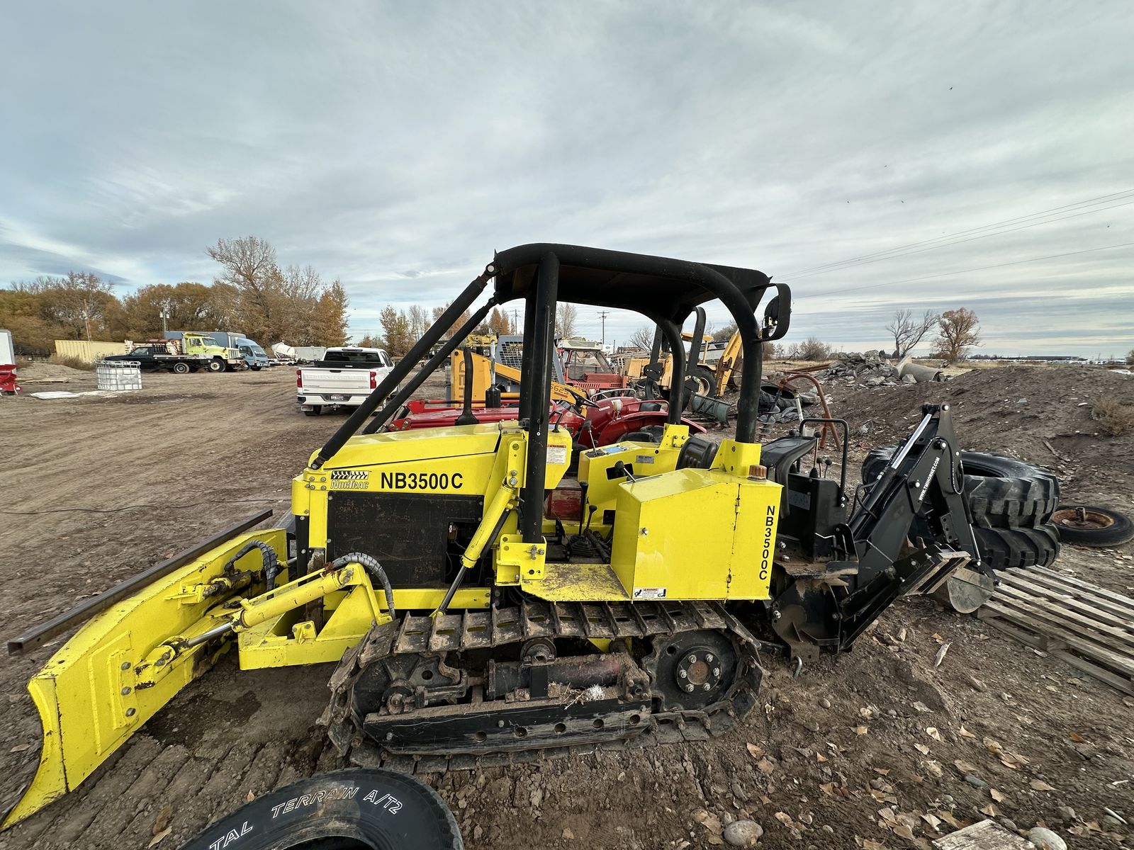 NorTrac Bulldozer Crawler w PTO Backhoe