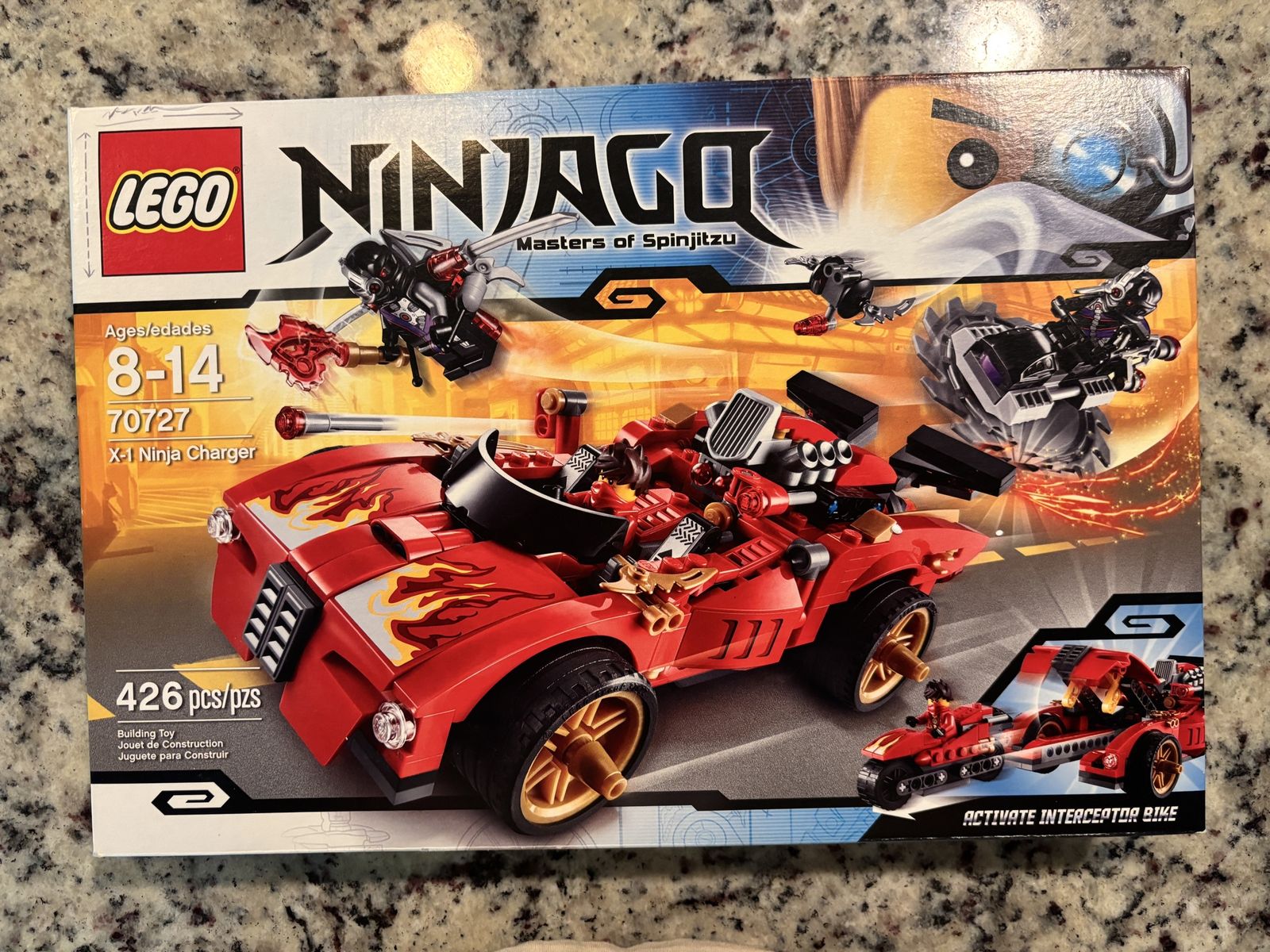 LEGO Ninjago 70727 X-1 Ninja Charger Building Toy Set - 426 Pieces Ages 8-14