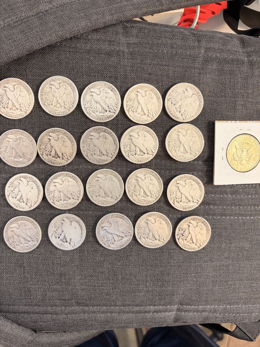 $10+ Face Value 90% Silver Walking Liberty Half Dollars Below Melt
