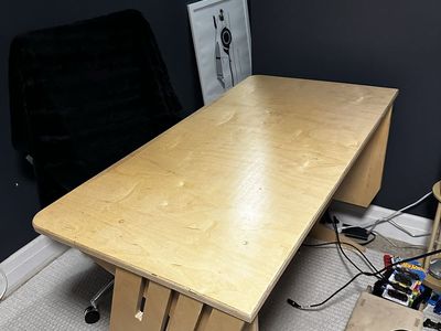 Height Adjustable Wood Desk