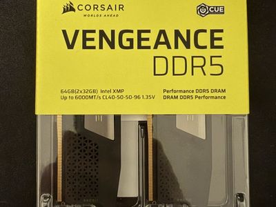 NEW IN BOX DDR5 64gb (2x32gb) 6000mt/s