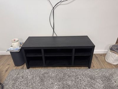 Black tv stand