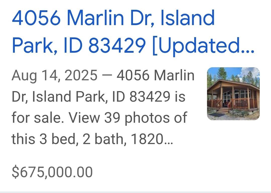 cabin in Island Park Idaho