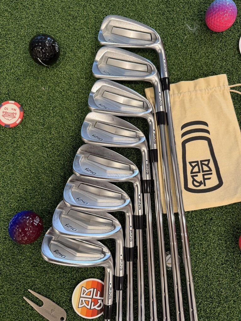 RH Ping i210 4-PW, UW KBS Tour 130X +1.5” Iron Set